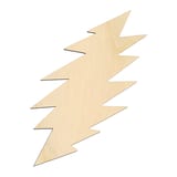 Laser-cut baltic birch silhouette of LIGHTNING BOLT