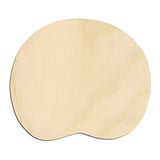Laser-cut baltic birch silhouette of Lily Pad Silhouette