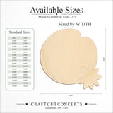 Size reference chart for Lily Pad with Flower