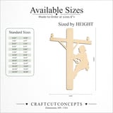 Size reference chart for Lineman on Power Pole
