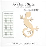 Size reference chart for LIZARD CURLED TAIL GECKO