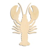 Laser-cut baltic birch silhouette of LOBSTER BROAD CLAWS