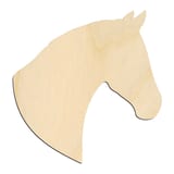 Laser-cut baltic birch silhouette of LONG FACE HORSE HEAD