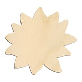 Laser-cut baltic birch silhouette of Lotus Flower Silhouette