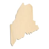 Laser-cut baltic birch silhouette of MAINE STATE CRAFT VARIANT