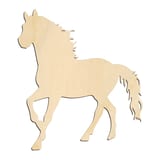 Laser-cut baltic birch silhouette of MAJESTIC STANDING HORSE