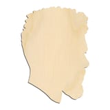 Laser-cut baltic birch silhouette of Male Head Mannequin Silhouette