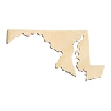 Laser-cut baltic birch silhouette of MARYLAND STATE CRAFT VARIANT