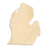 Laser-cut baltic birch silhouette of MICHIGAN LOWER PENINSULA CRAFT