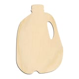 Laser-cut baltic birch silhouette of MILK BOTTLE