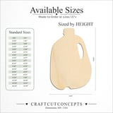 Size reference chart for MILK BOTTLE