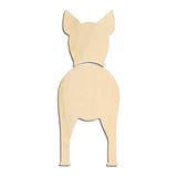 Laser-cut baltic birch silhouette of MINIATURE BULL TERRIER