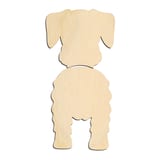 Laser-cut baltic birch silhouette of MINIATURE SCHNAUZER