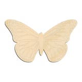 Laser-cut baltic birch silhouette of ENGRAVED MONARCH BUTTERFLY