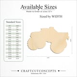 Size reference chart for MONSTER TRUCK