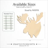 Size reference chart for MOOSE HEAD