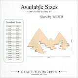 Size reference chart for MOUNTAIN PEAKS RIVER BASE