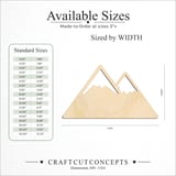 Size reference chart for MOUNTAIN PEAKS TWIN SNOWCAP