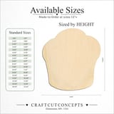 Size reference chart for Chef Hat