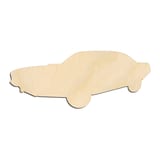 Laser-cut baltic birch silhouette of MUSCLE CAR FAST BACK