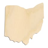 Laser-cut baltic birch silhouette of OHIO STATE CRAFT VARIANT