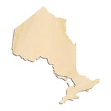 Laser-cut baltic birch silhouette of Ontario Province