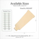 Size reference chart for PAINT TUBE