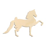 Laser-cut baltic birch silhouette of PARADE HORSE