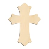 Laser-cut baltic birch silhouette of PATONSE CROSS