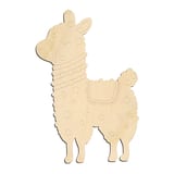 Laser-cut baltic birch silhouette of PBL ALPACA
