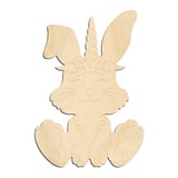 Laser-cut baltic birch silhouette of PBL BUNNY
