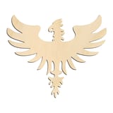 Laser-cut baltic birch silhouette of PHOENIX