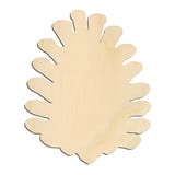 Laser-cut baltic birch silhouette of PINE CONE BROAD OVAL
