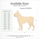 Size reference chart for ALERT STANDING PIT BULL