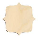 Laser-cut baltic birch silhouette of PLAQUE BRACKET