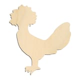 Laser-cut baltic birch silhouette of POLISH CHICKEN