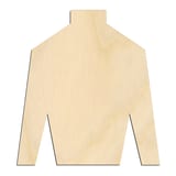 Laser-cut baltic birch silhouette of POLO SHIRT