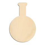 Laser-cut baltic birch silhouette of POTION BEAKER