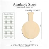 Size reference chart for POTION BEAKER