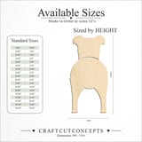 Size reference chart for Pumik Dog Rear View