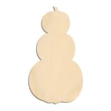 Laser-cut baltic birch silhouette of Pumpkin Stack