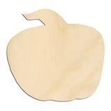 Laser-cut baltic birch silhouette of Pumpkin with Curved Stem