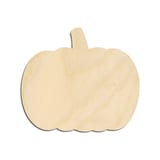Laser-cut baltic birch silhouette of Pumpkin Wide Flat Top