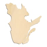 Laser-cut baltic birch silhouette of QUEBEC
