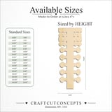 Size reference chart for Drag Racing Christmas Tree