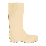 Laser-cut baltic birch silhouette of RAIN BOOT