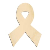 Laser-cut baltic birch silhouette of RIBBON