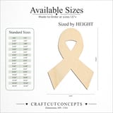 Size reference chart for RIBBON