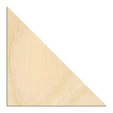Laser-cut baltic birch silhouette of Right Triangle
