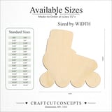 Size reference chart for ROLLER BLADES